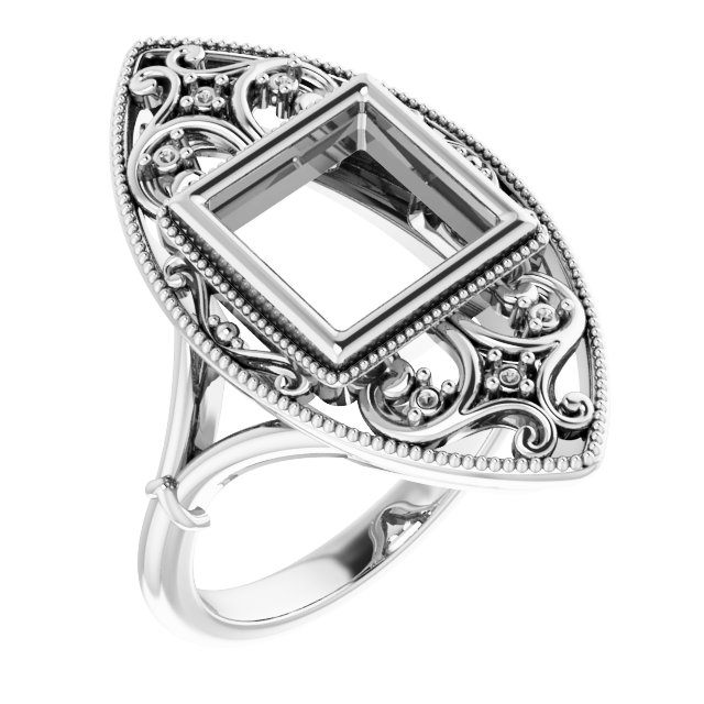 Vintage-Inspired Bezel-Set Ring