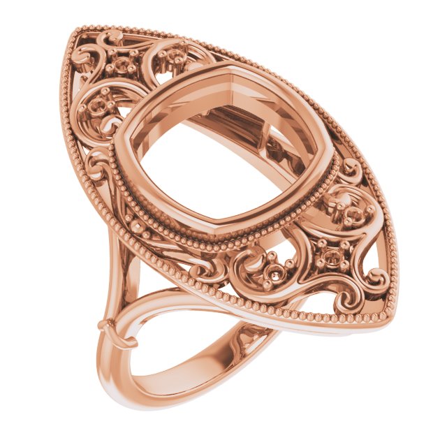 Vintage-Inspired Bezel-Set Ring