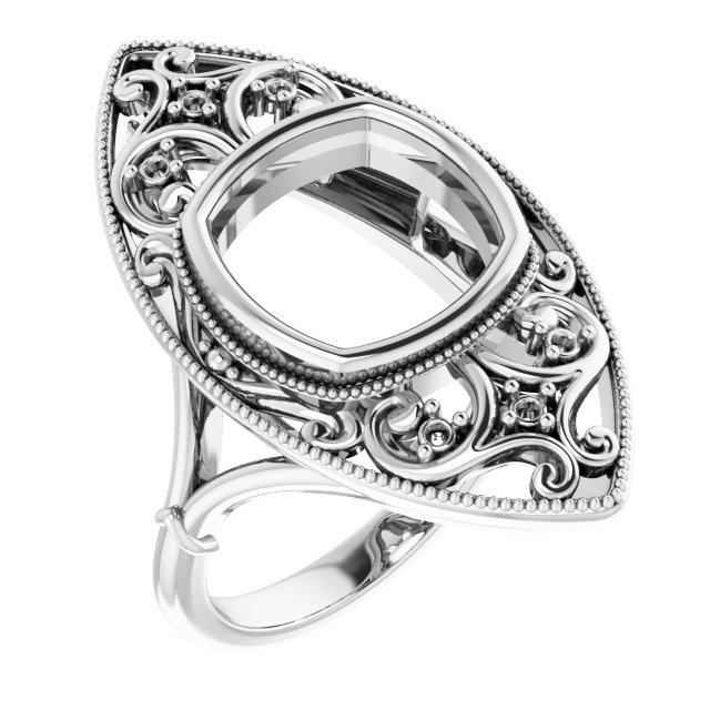 Vintage-Inspired Bezel-Set Ring