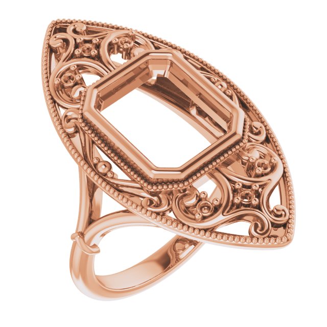 Vintage-Inspired Bezel-Set Ring