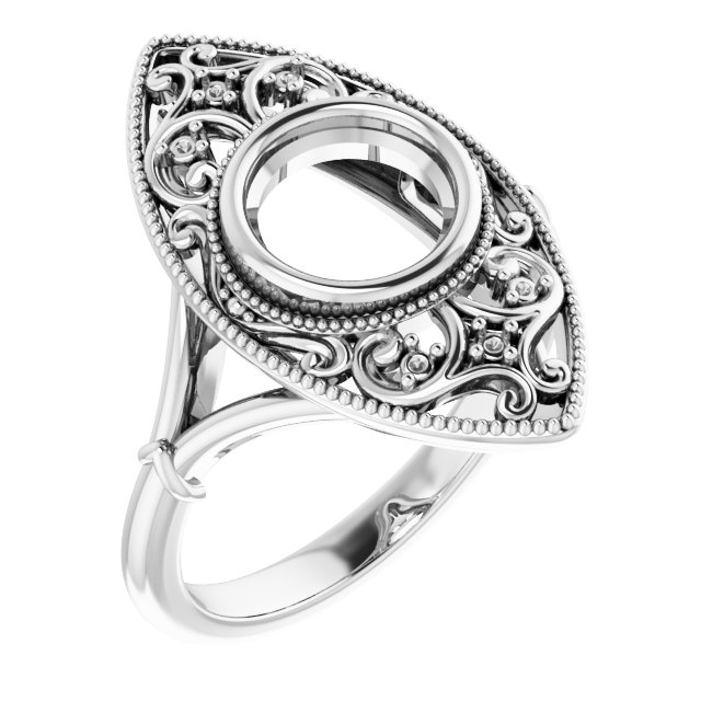 Vintage-Inspired Bezel-Set Ring