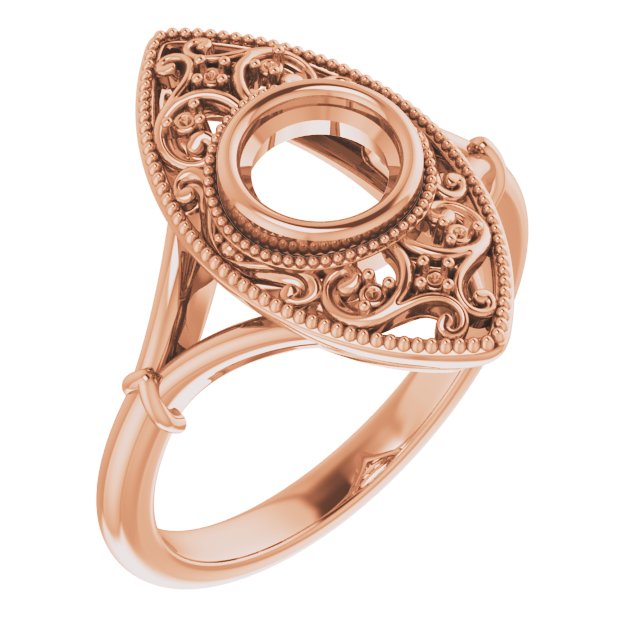 Vintage-Inspired Bezel-Set Ring