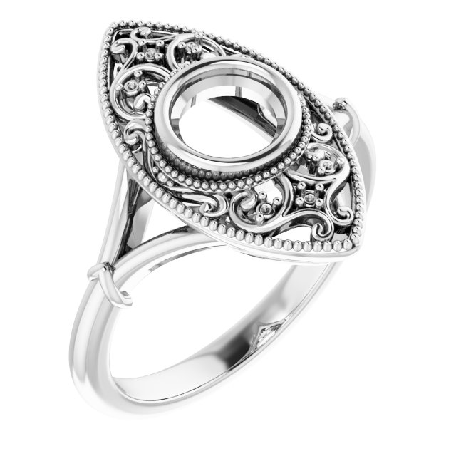 Vintage-Inspired Bezel-Set Ring
