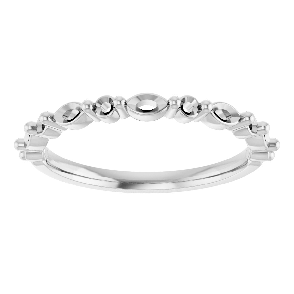 14K White 3/8 CTW Diamond Anniversary Band  