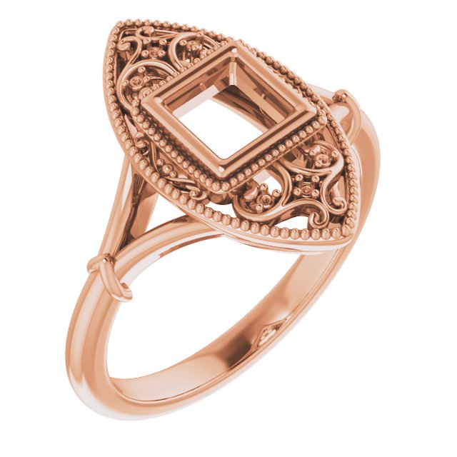 Vintage-Inspired Bezel-Set Ring