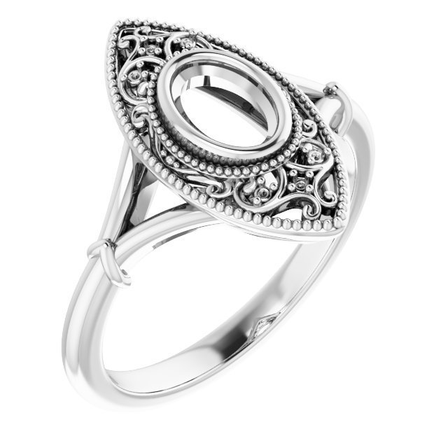 Vintage-Inspired Bezel-Set Ring