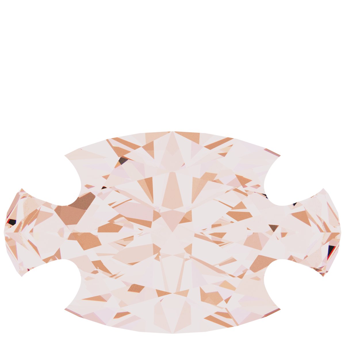 Oval 4-Prong Claw Dangle