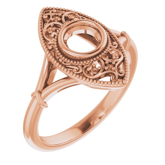 Vintage-Inspired Bezel-Set Ring