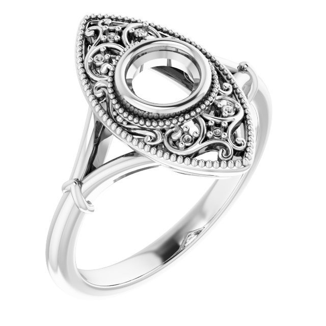 Vintage-Inspired Bezel-Set Ring