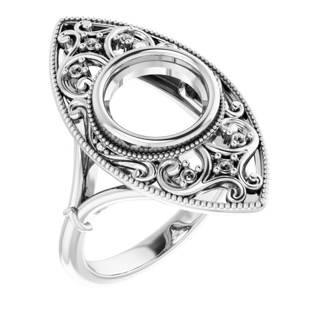 Vintage-Inspired Bezel-Set Ring