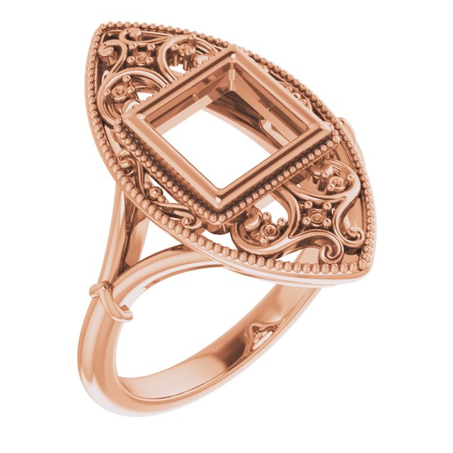 Vintage-Inspired Bezel-Set Ring
