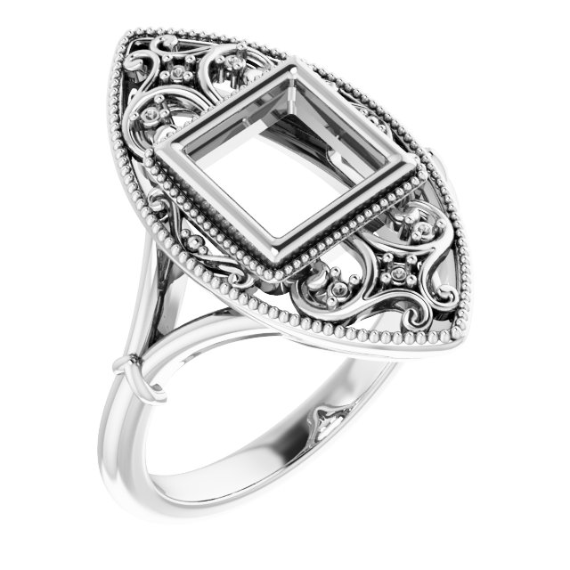 Vintage-Inspired Bezel-Set Ring