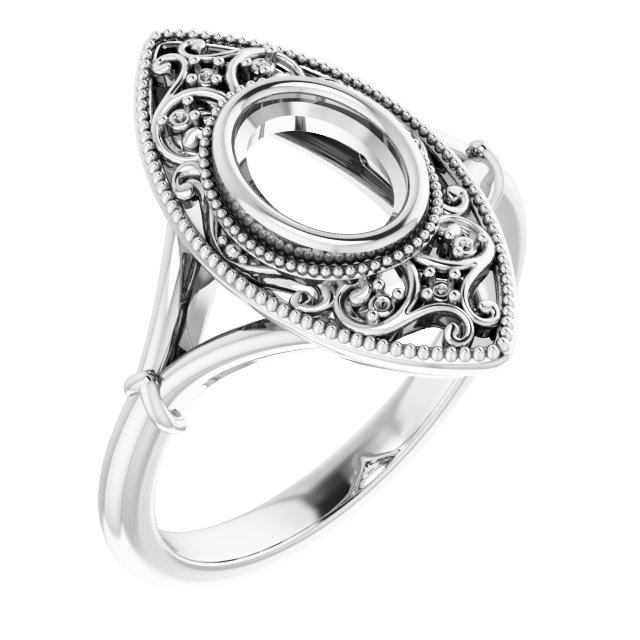 Vintage-Inspired Bezel-Set Ring
