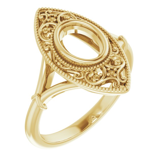 Vintage-Inspired Bezel-Set Ring