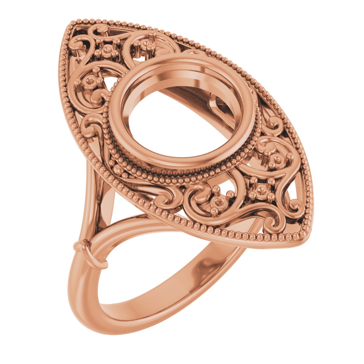 Vintage-Inspired Bezel-Set Ring