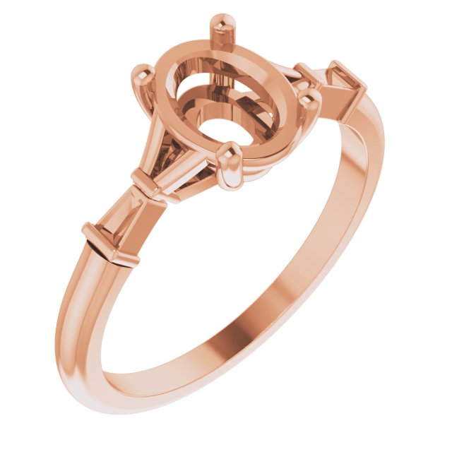 Accented Engagement Ring or Band