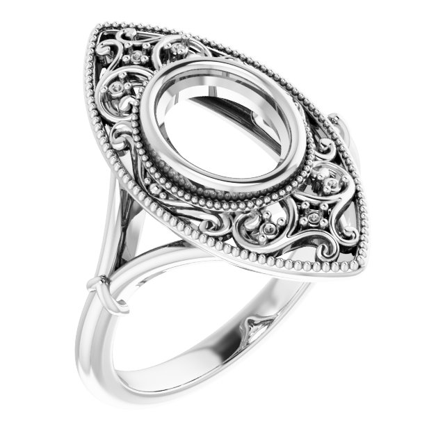 Vintage-Inspired Bezel-Set Ring