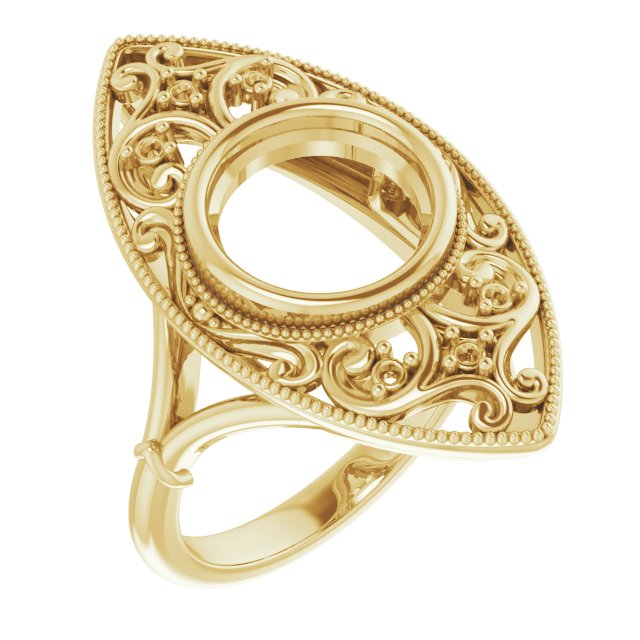 Vintage-Inspired Bezel-Set Ring