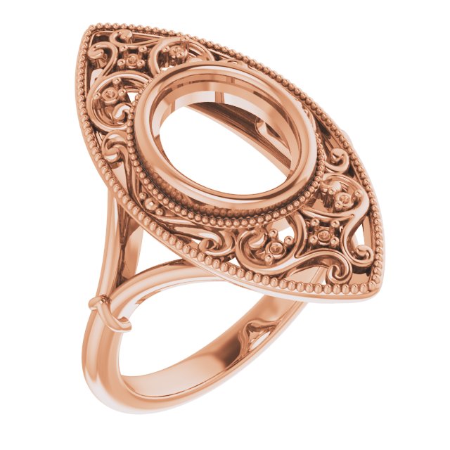 Vintage-Inspired Bezel-Set Ring
