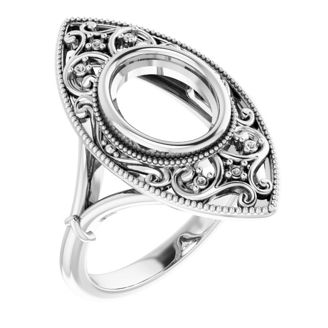 Vintage-Inspired Bezel-Set Ring