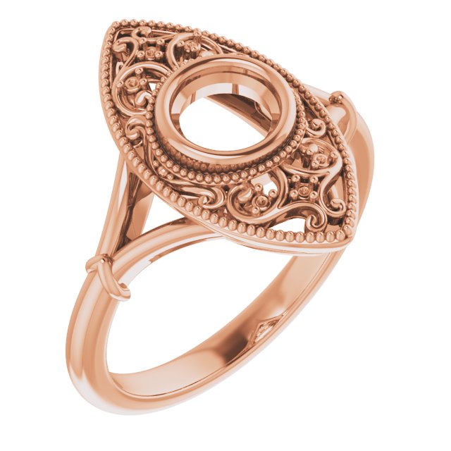 Vintage-Inspired Bezel-Set Ring