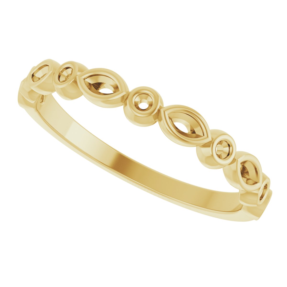 14K Yellow 1/4 CTW Diamond Anniversary Band