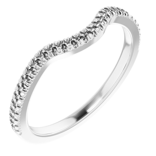French-Set Accented Engagement Ring or Band