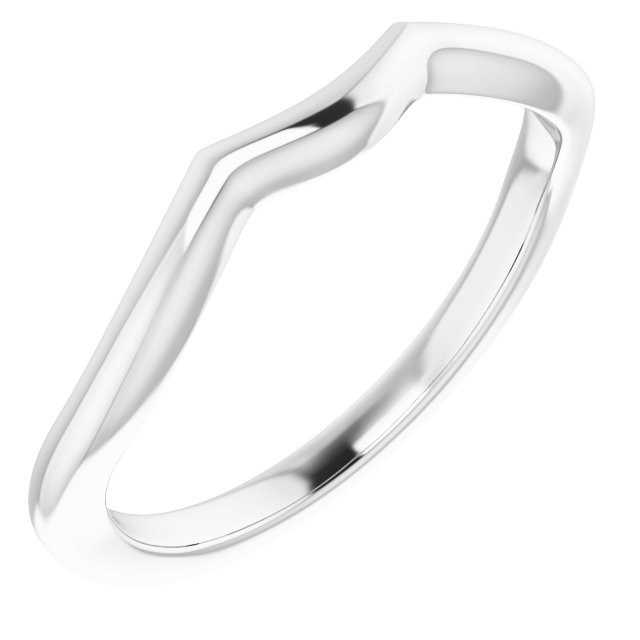 14K White Matching Band