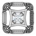 14K White .04 CT Natural Diamond Vintage-Inspired Pendant