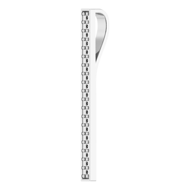 14K White 1/5 CTW Natural Diamond Vertical Bar Pendant