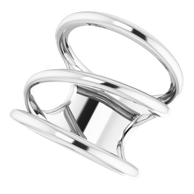 14K White/Yellow Freeform Ring