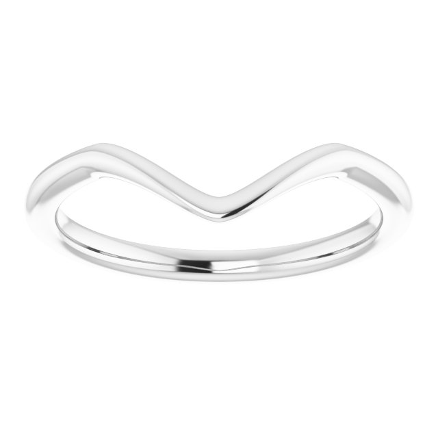 14K White Gold Matching Band