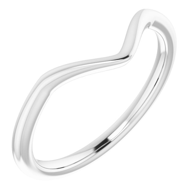 14K White Matching Band