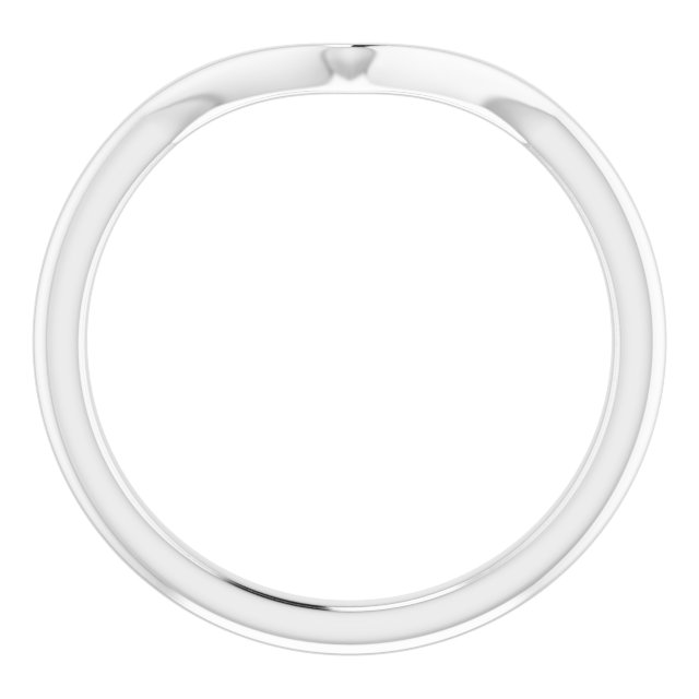14K White Gold Matching Band