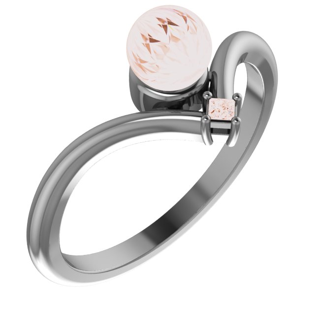 6526 / Neosadený / 18K Rose / Pearl / 5 Mm / Polished / PEARL RING MOUNTING