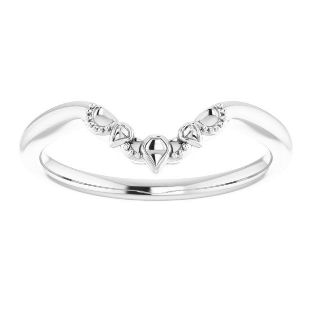 14K White Matching Band-3