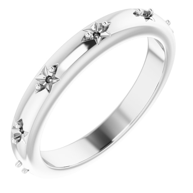 Platinum 1/6 CTW Natural Diamond Eternity Band Size 4