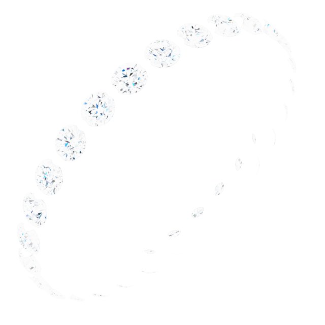 14K White 3/4 CTW Lab-Grown Diamond  Eternity Band