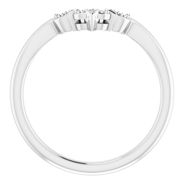 14K White Matching Band-2