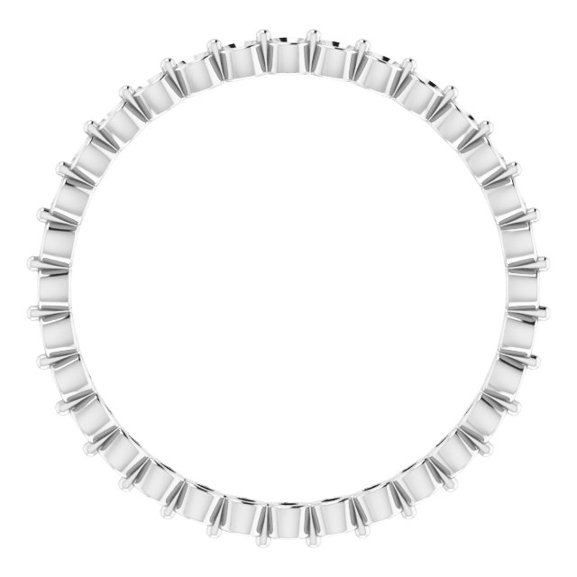 10K White Eternity Band Mounting Size 6