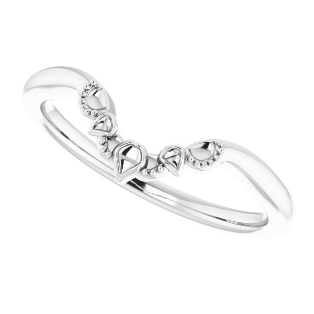 14K White Matching Band-5