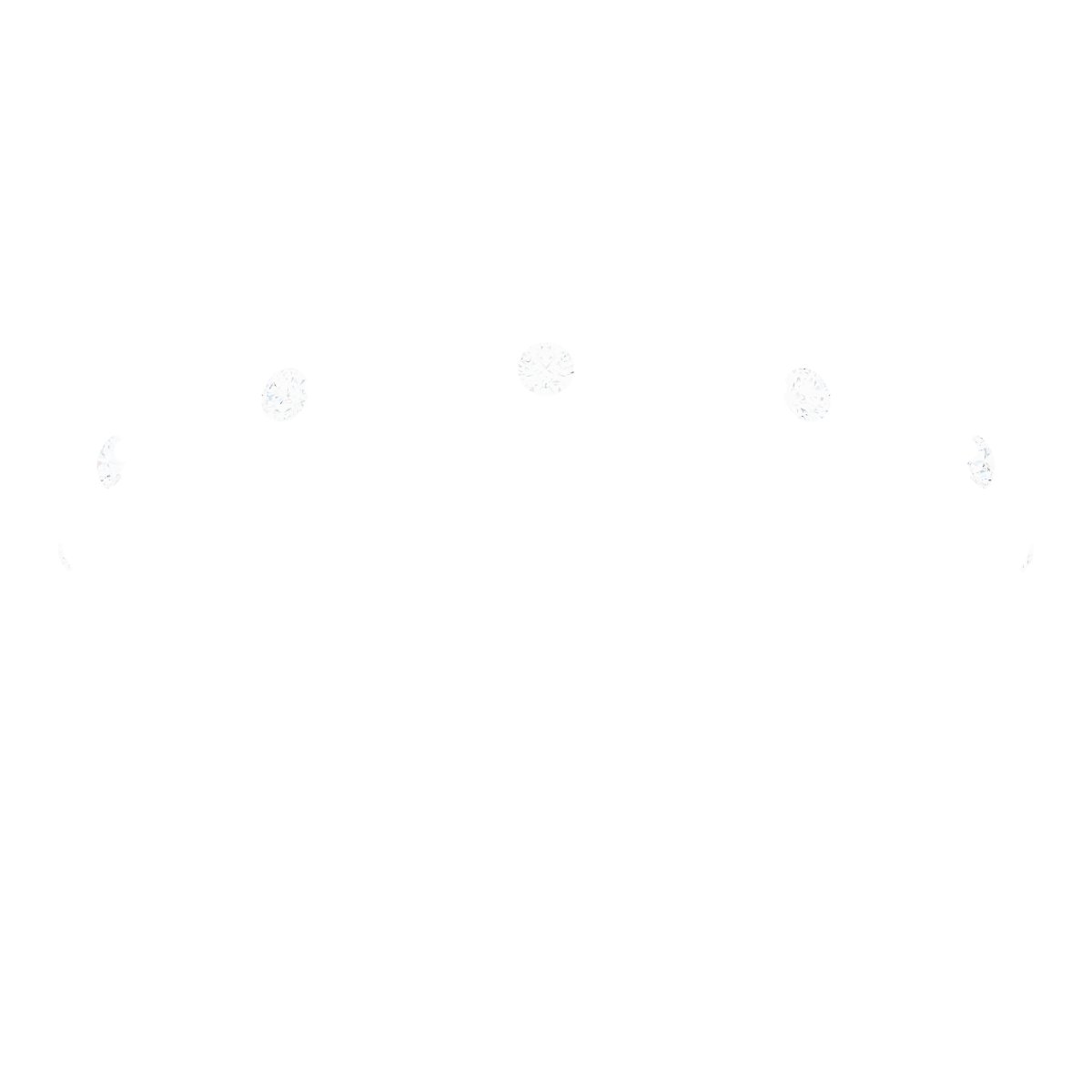 14K White .05 CTW Natural Diamond Eternity Band Size 7-3