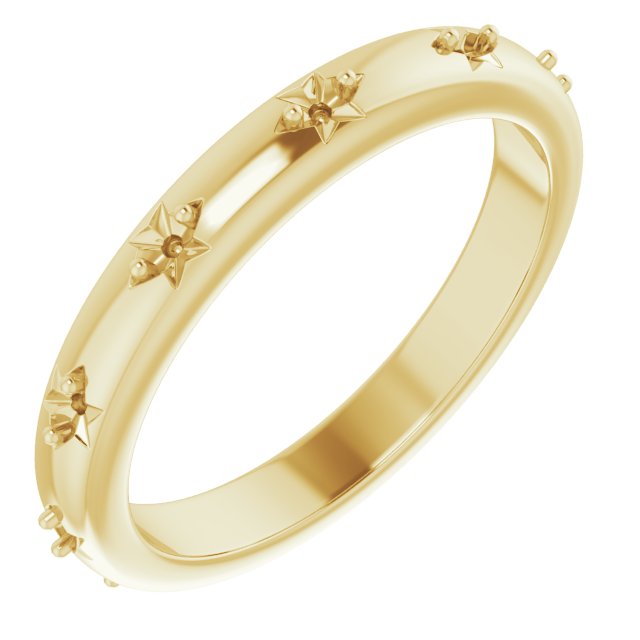 14K Yellow 1/6 CTW Natural Diamond Eternity Band Size 5