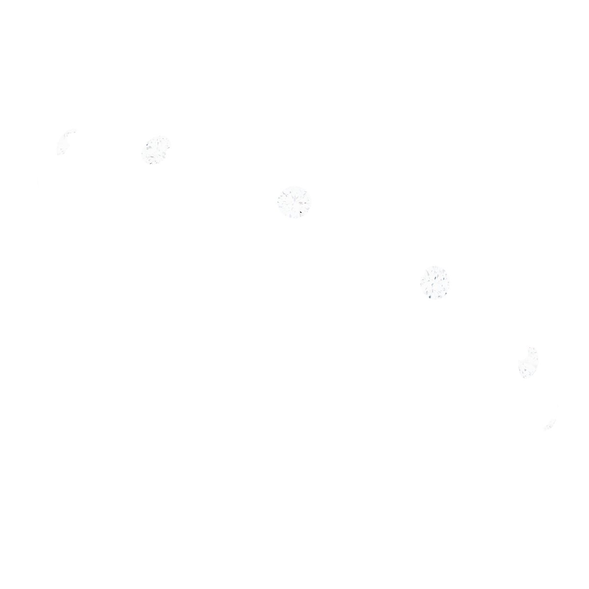 14K White .05 CTW Natural Diamond Eternity Band Size 7-5