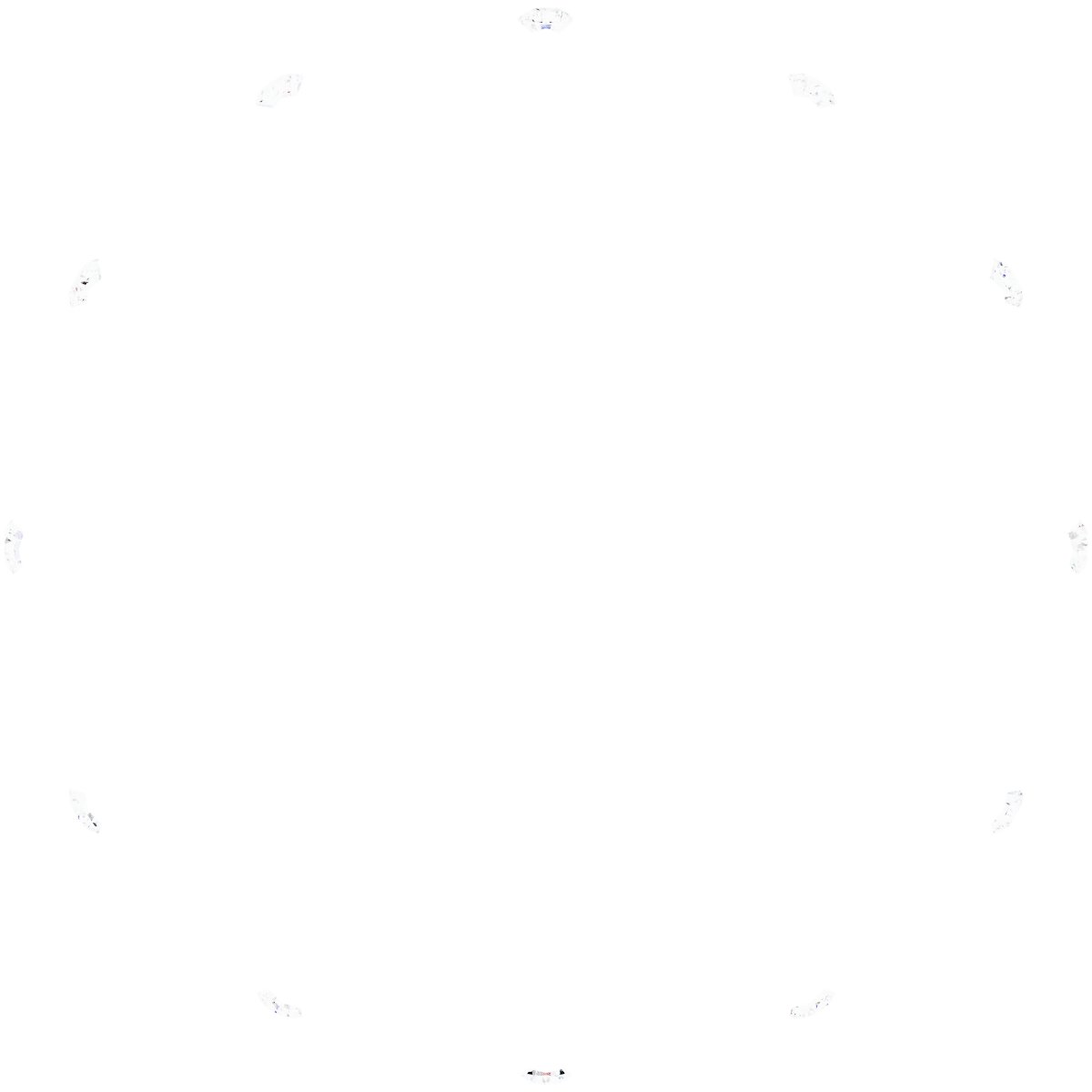 14K White .05 CTW Natural Diamond Eternity Band Size 7-2