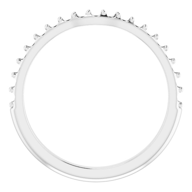 Band Mounting for 8x6 mm Emerald Ring view 2