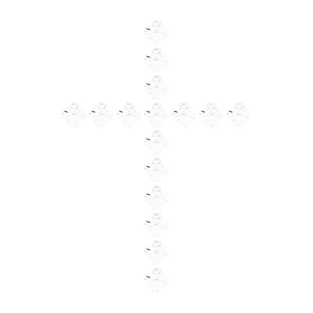 French-Set Cross Necklace or Pendant