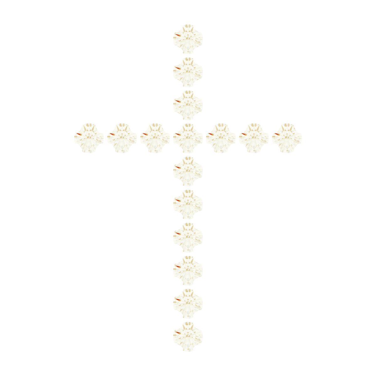 French-Set Cross Necklace or Pendant