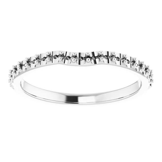 Band Mounting for 8x6 mm Emerald Ring view 3