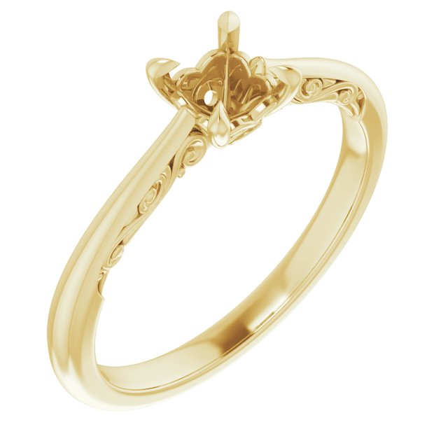 Accented Engagement Ring